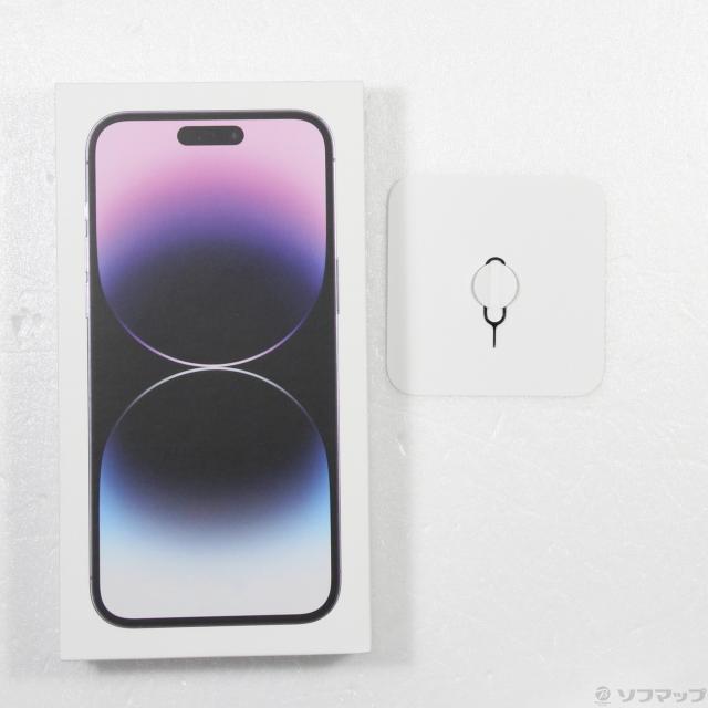 中古)Apple iPhone14 Pro Max 256GB ディープパープル MQ9E3J/A