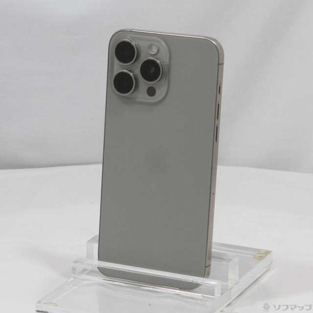 (中古)Apple iPhone15 Pro Max 1TB ナチュラルチタニウム MU713J/A SIMフリー(258-ud)の通販は 198,779円