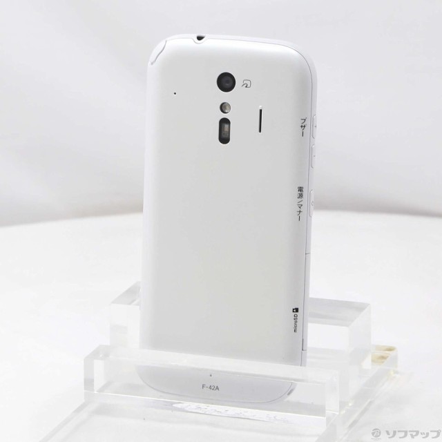 中古)FUJITSU らくらくスマートフォン 32GB ホワイト F-42A
