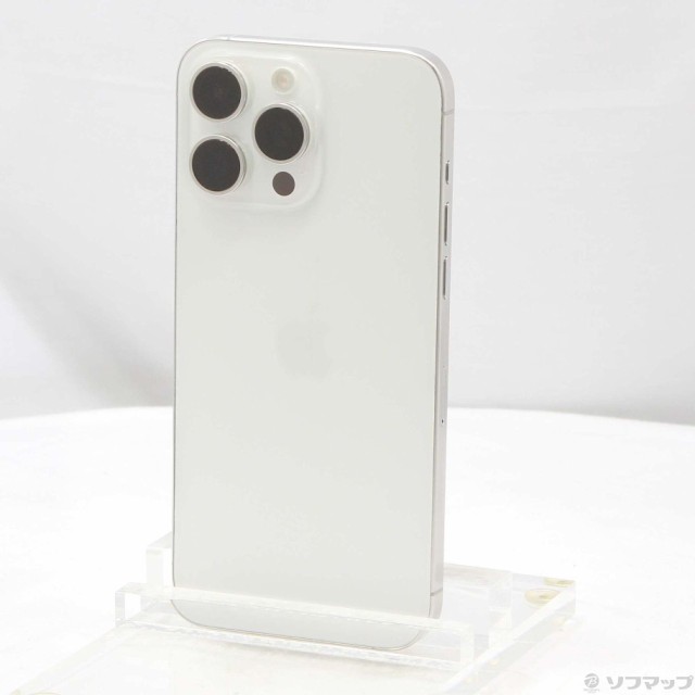 (中古)Apple iPhone15 Pro Max 1TB ホワイトチタニウム MU703J/A SIMフリー(269-ud)の通販は