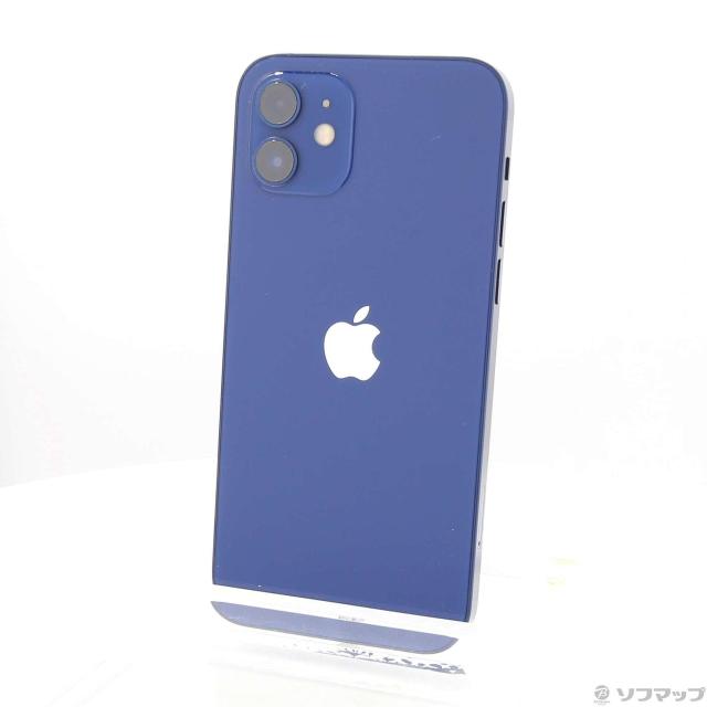 中古)Apple iPhone12 128GB ブルー MGHX3J/A SIMフリー(295-ud)