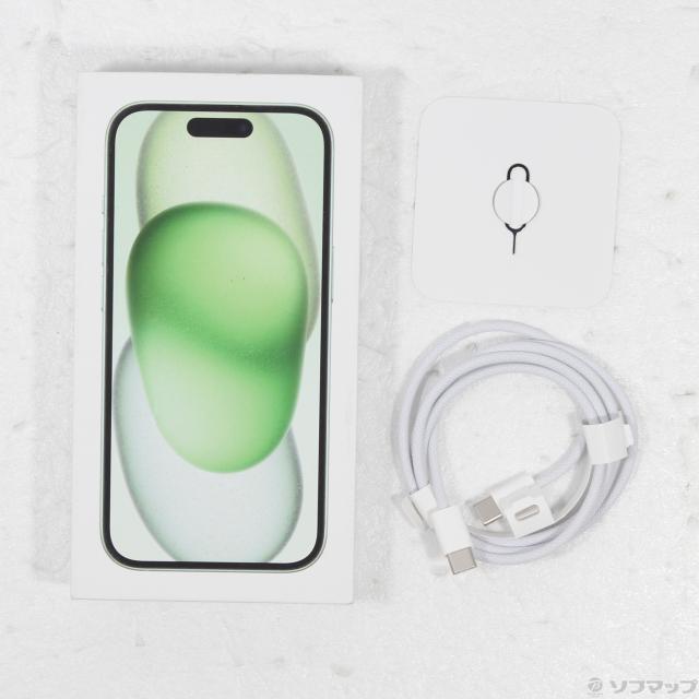 Apple iPhone15 128GB グリーン SIMフリー 中古美品 ゲオ公式通販サイト/ゲオオンラインストア【中古】【安心保証