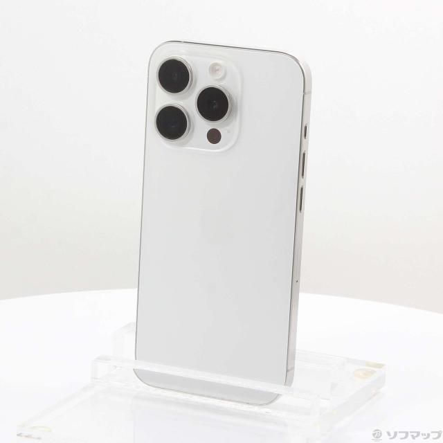 (中古)Apple iPhone15 Pro 128GB ホワイトチタニウム MTU83J/A SIMフリー(368-ud)の通販は