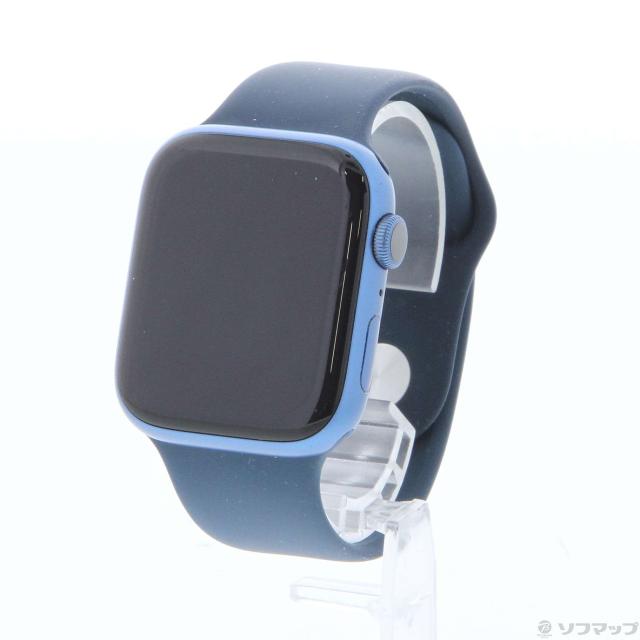 中古)Apple Apple Watch Series 7 GPS 45mm ブルーアルミニウム 中古)Apple Apple Watch Series 7 GPS 45mm ブルーアルミニウム