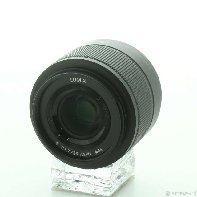 中古)Panasonic LUMIX G 25mm F1.7 ASPH. H-H025 ブラック(269-ud)