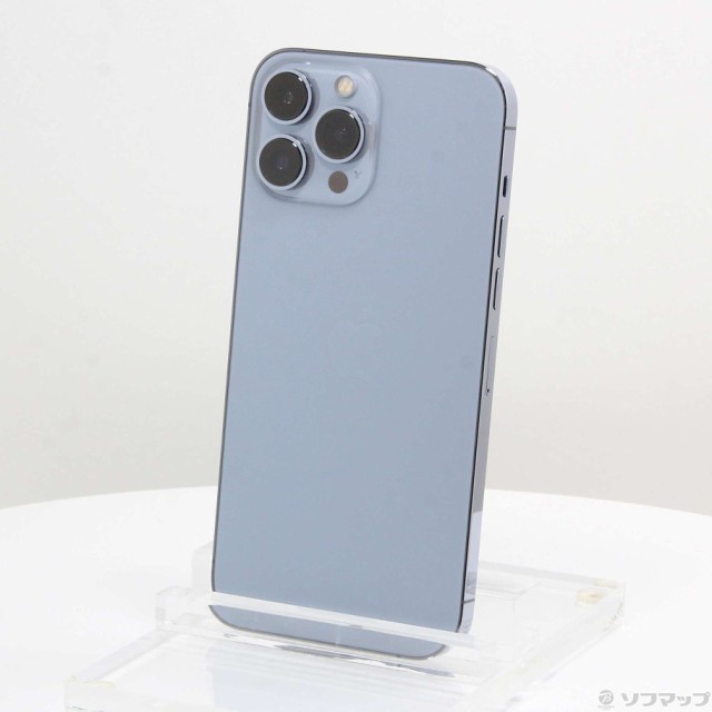 (中古)Apple iPhone13 Pro Max 128GB シエラブルー MLJ73J/A SIMフリー(196-ud)