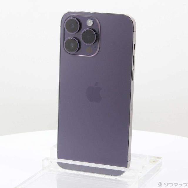 中古)Apple iPhone14 Pro Max 128GB ディープパープル MQ993J/A SIM