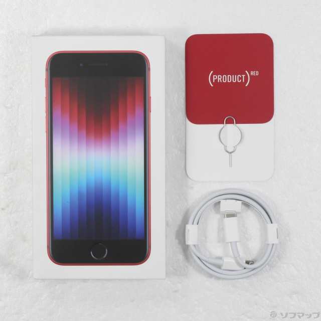 中古)Apple iPhone SE 第3世代 64GB プロダクトレッド MMYE3J/A