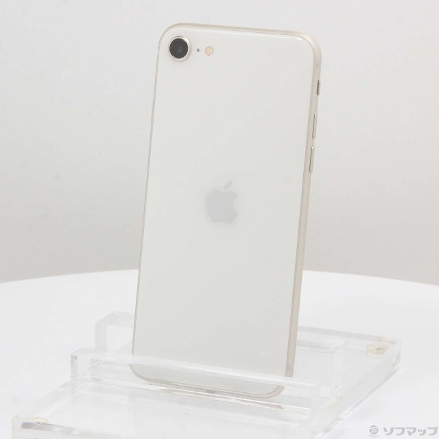 (中古)Apple iPhone SE 第3世代 64GB スターライト MMYD3J/A SIMフリー(349-ud)