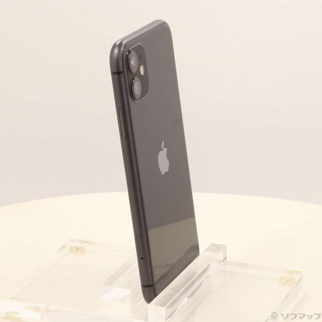 中古)Apple iPhone11 128GB ブラック MWM02J/A SIMフリー(276-ud)