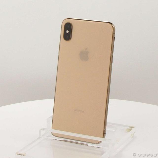 (中古)Apple iPhoneXS Max 512GB ゴールド MT702J/A SIMフリー(258-ud)