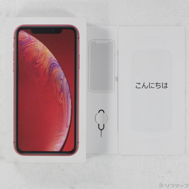 中古)Apple iPhoneXR 64GB プロダクトレッド MT062J/A SoftBank(198-ud 