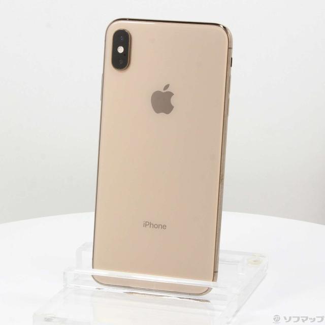 (中古)SoftBank iPhoneXS Max 64GB ゴールド MT6T2J/A SoftBank(377-ud)