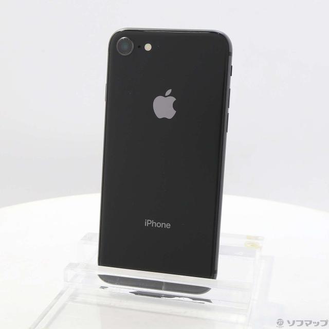 (中古)Apple iPhone8 64GB スペースグレイ MQ782J/A SIMフリー(258-ud)の通販は携帯電話本体
