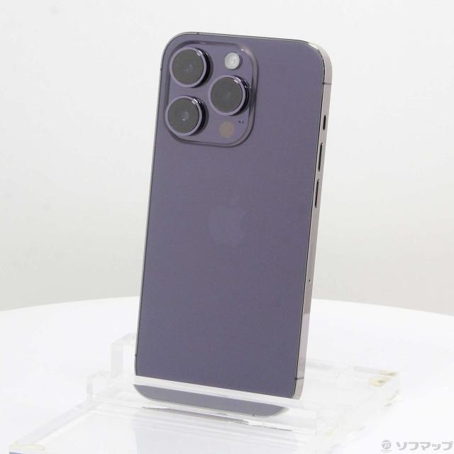 (中古)Apple iPhone14 Pro 128GB ディープパープル MQ0F3J/A SIMフリー(377-ud)の通販は
