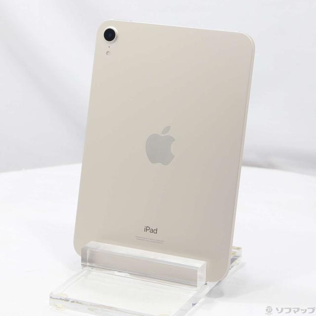 Apple iPad mini 第6世代 スターライト 中古品 中古)Apple iPad mini 第6世代 64GB スターライト MK7P3J/A Wi-Fi(368-ud)