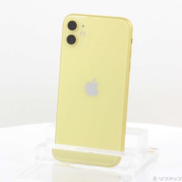 iPhone 11 64GB SIMフリ―イエロー 中古本体 MWLW2J/A 白ロム 整備済み品