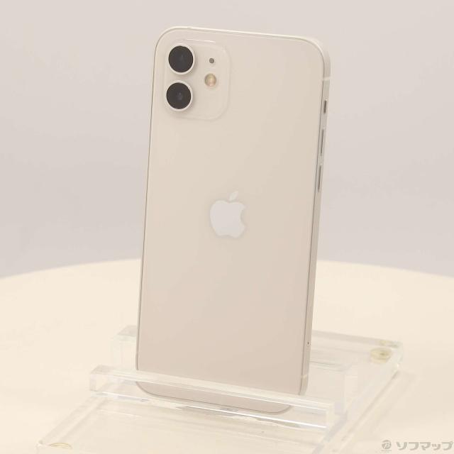 中古)Apple iPhone12 64GB ホワイト MGHP3J/A SIMフリー(196-ud)