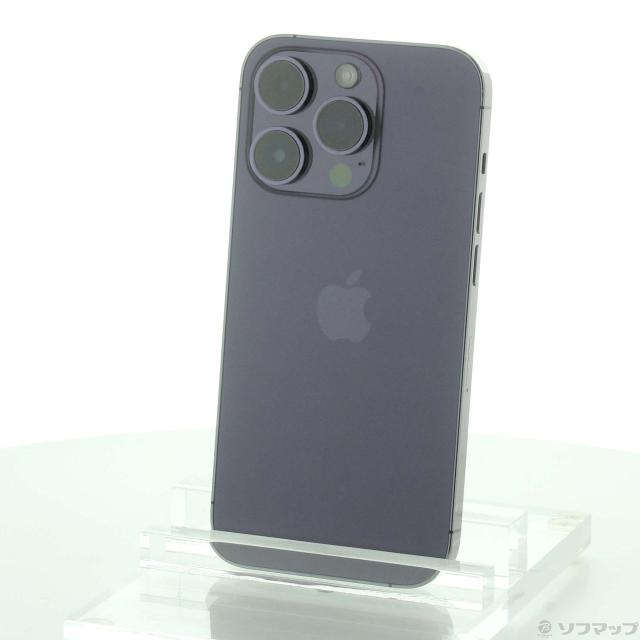 中古)Apple iPhone14 Pro 128GB ディープパープル MQ0F3J/A SIM