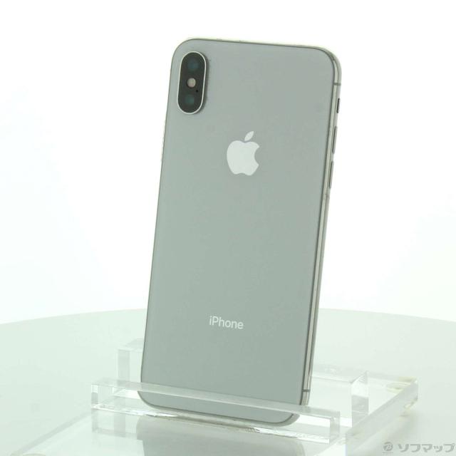 (中古)Apple iPhoneX 256GB シルバー MQC22J/A SIMフリー(247-ud)