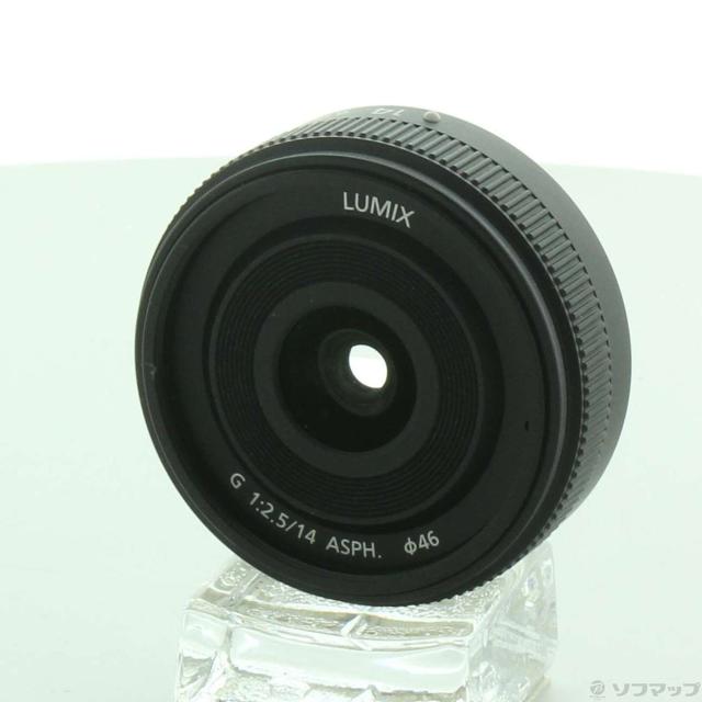 (中古)Panasonic LUMIX G 14mm/F2.5 II ASPH (H-H014A-K) ブラック(348-ud)の通販は