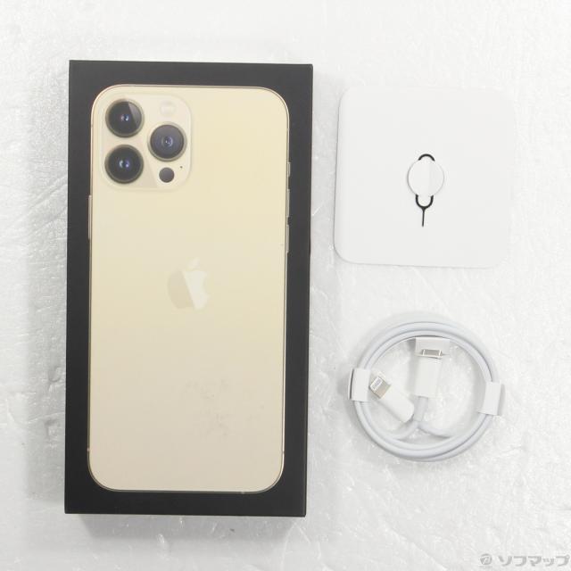 中古)Apple iPhone13 Pro Max 256GB ゴールド MLJA3J/A SIM