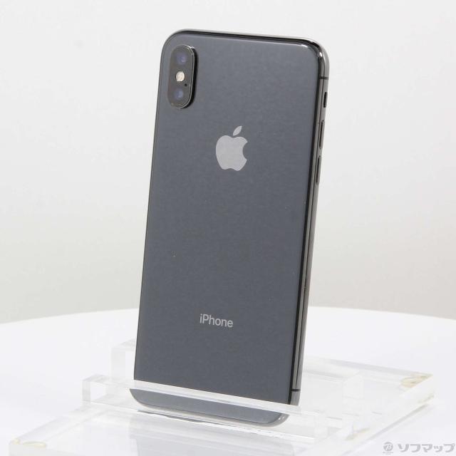 (中古)Apple iPhoneX 256GB スペースグレイ MQC12J/A SIMフリー(247-ud)