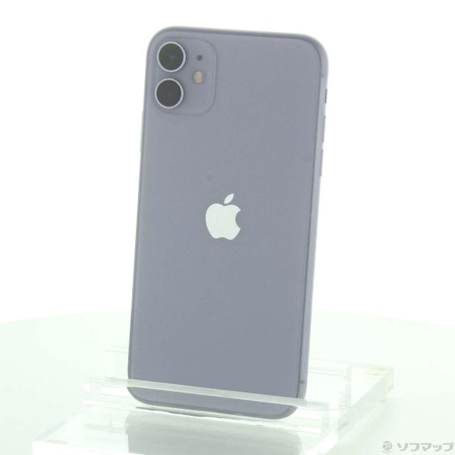 (中古)Apple iPhone11 128GB パープル MWM52J/A SIMフリー(297-ud)の通販は