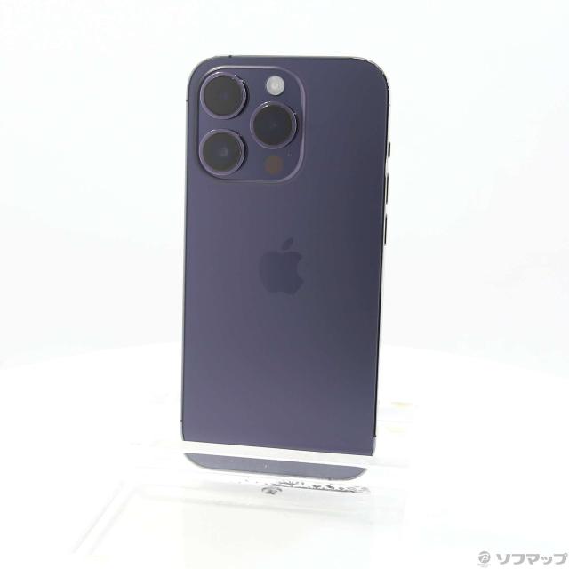 中古)Apple iPhone14 Pro 128GB ディープパープル MQ0F3J/A SIM