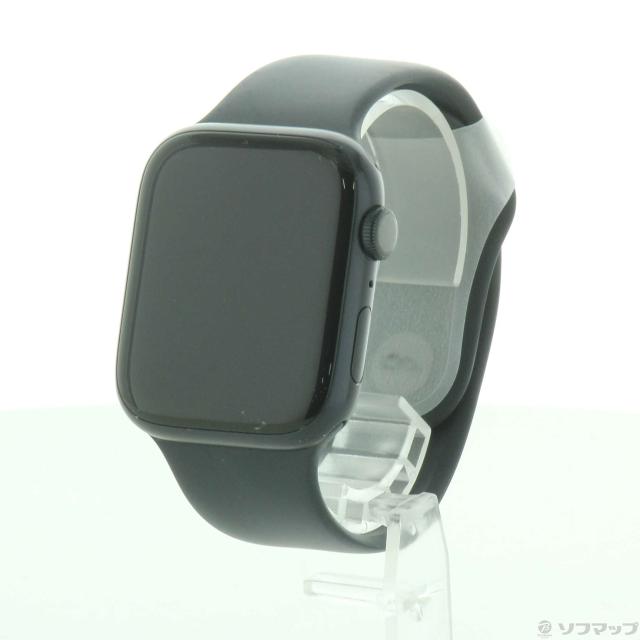 (中古)Apple Apple Watch Series 8 GPS 45mm ミッドナイトアルミニウムケース ミッドナイトスポーツバンド(352-ud)の通販は