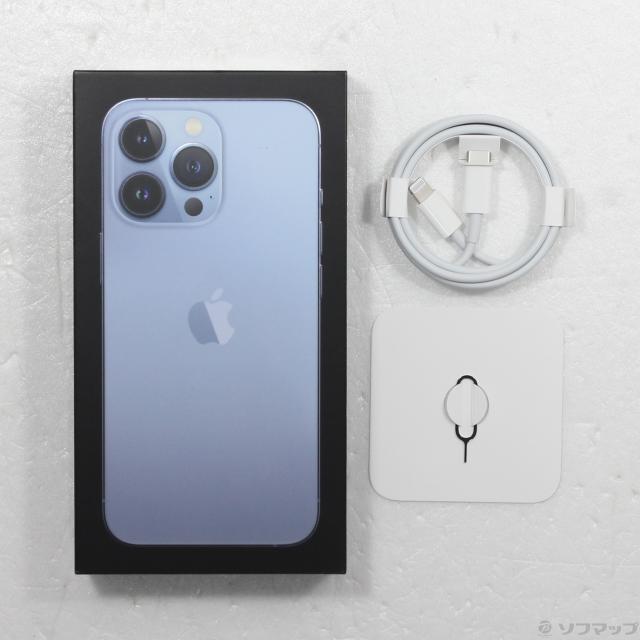 中古)Apple iPhone13 Pro 256GB シエラブルー MLUU3J/A SIM