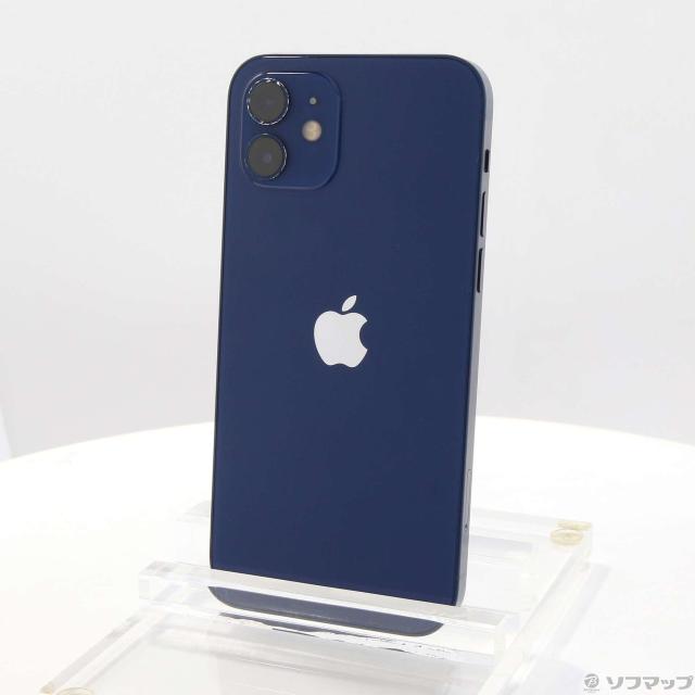 (中古)Apple iPhone12 64GB ブルー MGHR3J/A SIMフリー(349-ud)