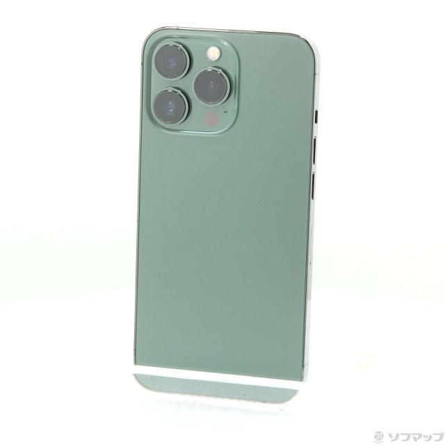 中古)Apple iPhone13 Pro 256GB アルパイングリーン MNDY3J/A SIM  