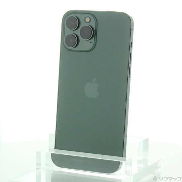 中古)Apple iPhone13 Pro Max 256GB アルパイングリーン MNCV3J