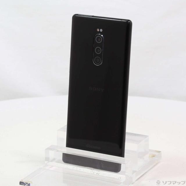 (中古)SONY Xperia 1 64GB ブラック SO-03L docomoロック解除SIMフリー(377-ud)の通販は