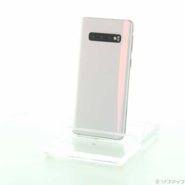 (中古)SAMSUNG GALAXY S10 128GB プリズムホワイト SC-03L docomo(262-ud)