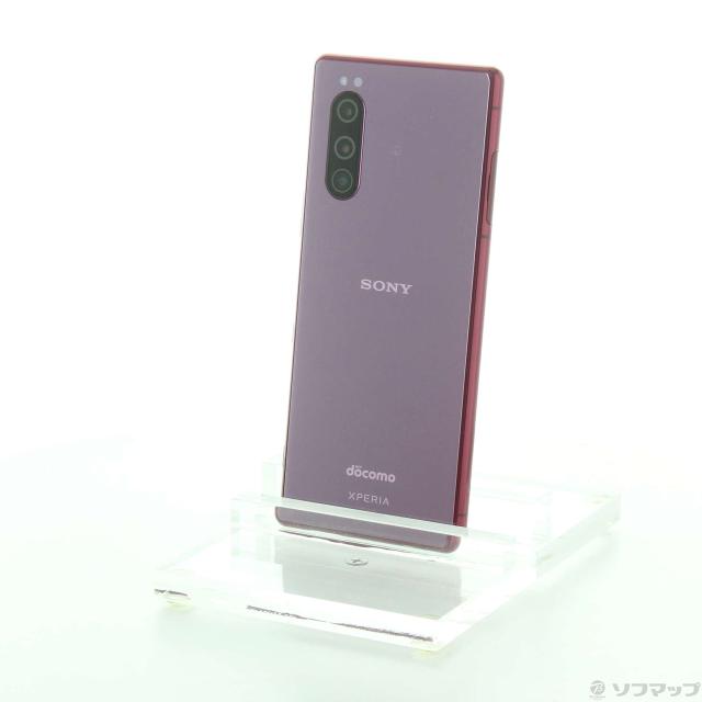 SONY - ④【SIMフリー/新品未使用】docomo Xperia5 SO-01M/レッド Xperia SIMフリー SO-01M 5 SONY docomo レッド [Red] 新品 未