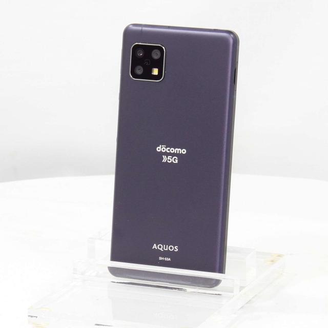 (中古)SHARP AQUOS sense5G 64GB ニュアンスブラック SH-53A docomoロック解除SIMフリー(262-ud)の通販は 15,928円