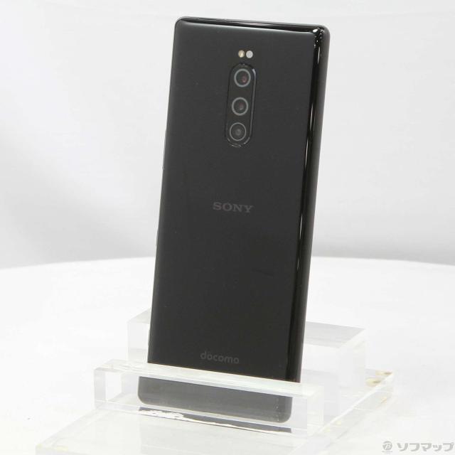 SONY Xperia 1 SO-03L(docomo版)ブラックROM64GB 中古)SONY Xperia 1 64GB ブラック SO-03L docomo(258-ud)