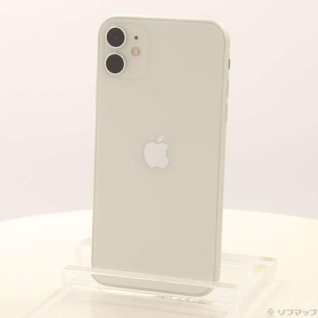 中古)Apple iPhone11 128GB ホワイト MWM22J/A SIMフリー(377-ud)