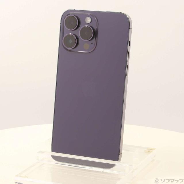 (中古)Apple iPhone14 Pro Max 128GB ディープパープル MQ993J/A SIMフリー(276-ud)の通販は