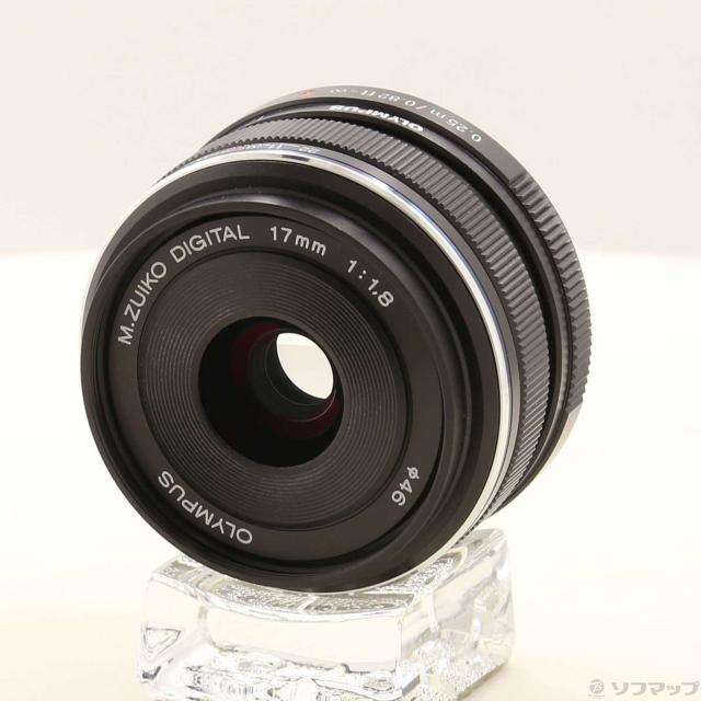 中古)OLYMPUS M.ZUIKO DIGITAL 17mm F1.8 ブラック μ4/3(348-ud)