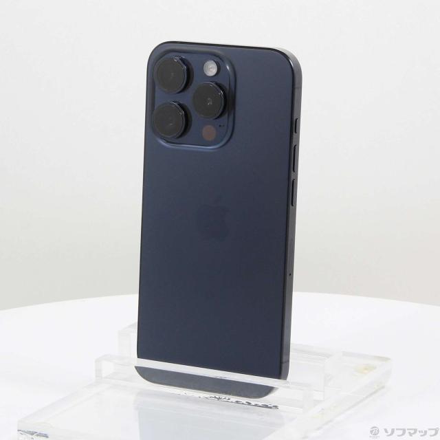 (中古)Apple iPhone15 Pro 128GB ブルーチタニウム 3M437J/A SIMフリー(251-ud)の通販は 74,074円