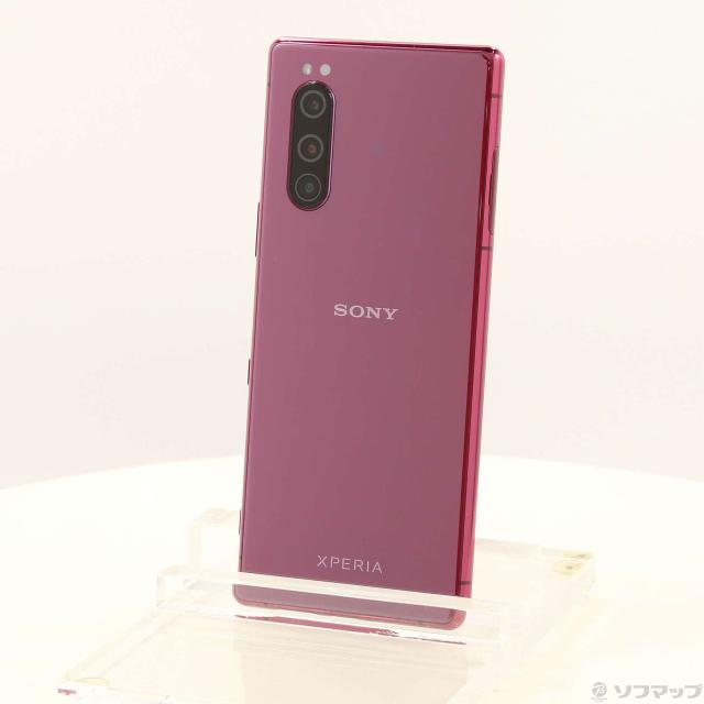 (中古)SONY Xperia 5 128GB レッド J9260 SIMフリー(269-ud)の通販は 14,230円
