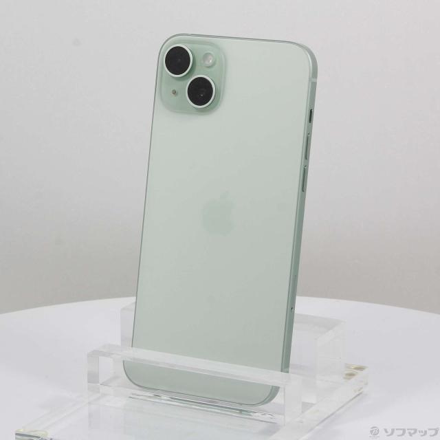 (中古)Apple iPhone15 Plus 128GB グリーン MU0E3J/A SIMフリー(258-ud)の通販は