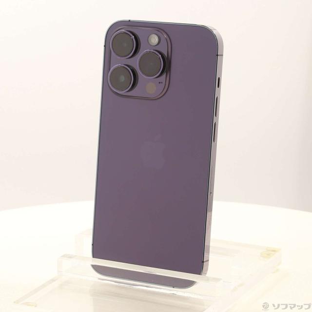 (中古)Apple iPhone14 Pro 256GB ディープパープル MQ1E3J/A SIMフリー(377-ud)の通販は 64,174円