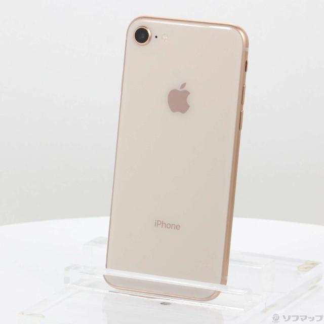 (中古)Apple iPhone8 64GB ゴールド MQ7A2J/A SIMフリー(262-ud)
