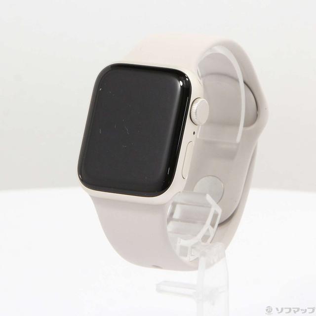(中古)Apple Apple Watch SE 第2世代 GPS 40mm スターライトアルミニウムケース スターライトスポーツバンド(349-ud)の通販は 23,414円