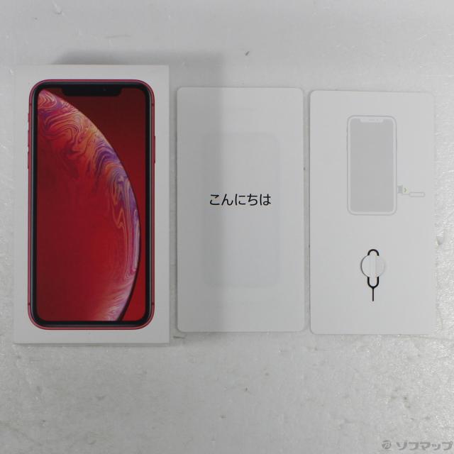 中古)Apple iPhoneXR 64GB プロダクトレッド MT062J/A SIMフリー