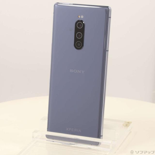 (中古)SONY Xperia 1 64GB グレー SOV40 au(297-ud)